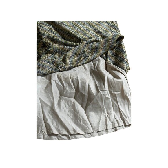 Finity Studio Womens Chevron Pattern Maxi Textured Skirt Multicolor W27 - Picture 5 of 6
